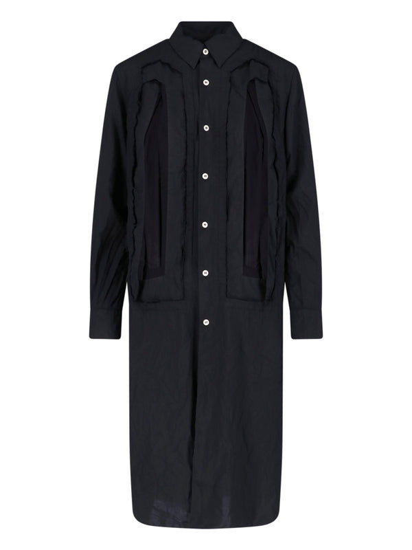 Comme des Garçons 100% Polyester dress in black
