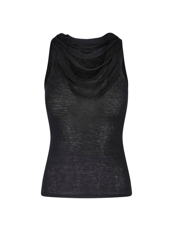 Paloma Wool 87% Lyocell tank top in black