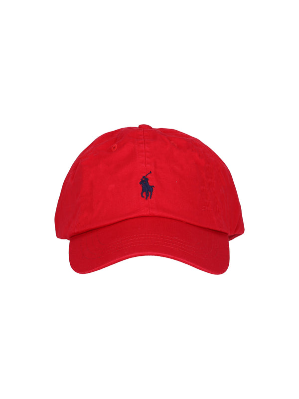Polo Ralph Lauren 710 100% Cotton baseball cap in red