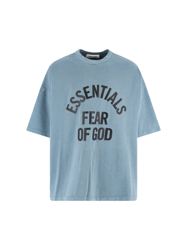 Fear Of God Essentials 100% Cotton t-shirt in blue