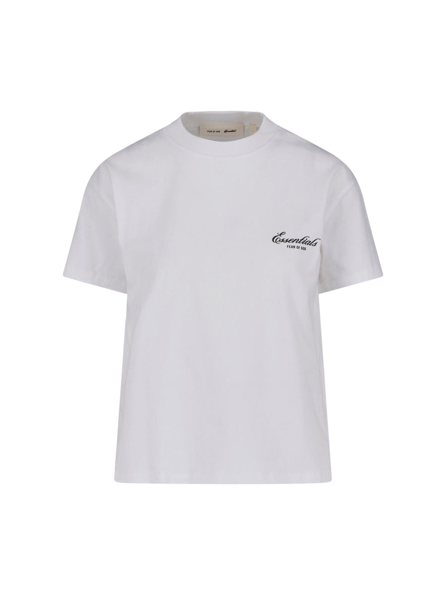 Fear Of God Essentials 100% Cotton t-shirt in white