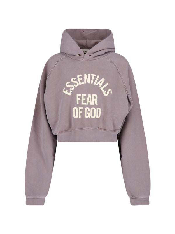 Fear Of God Essentials 100% Cotton hoodie in purple
