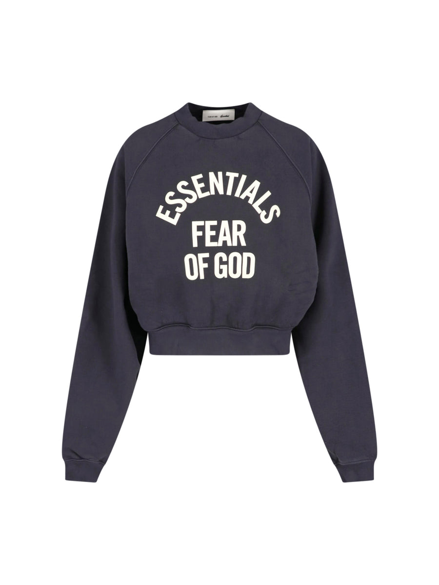 Fear Of God Essentials 100% Cotton sweatshirt in black