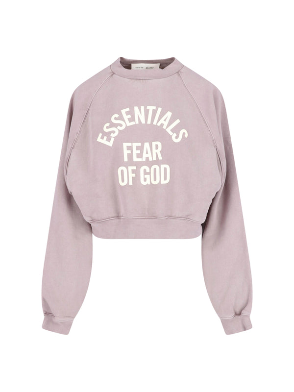 Fear Of God Essentials 100% Cotton sweatshirt in purple