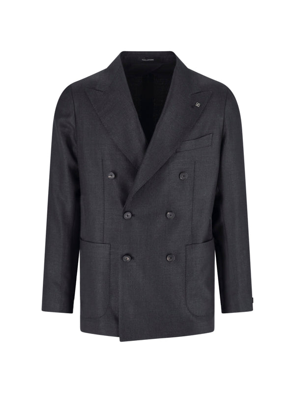 Tagliatore Wool blazer in gray