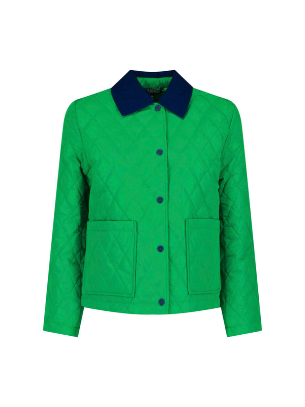 Lauren Ralph Lauren Quilted cotton blend jacket in green