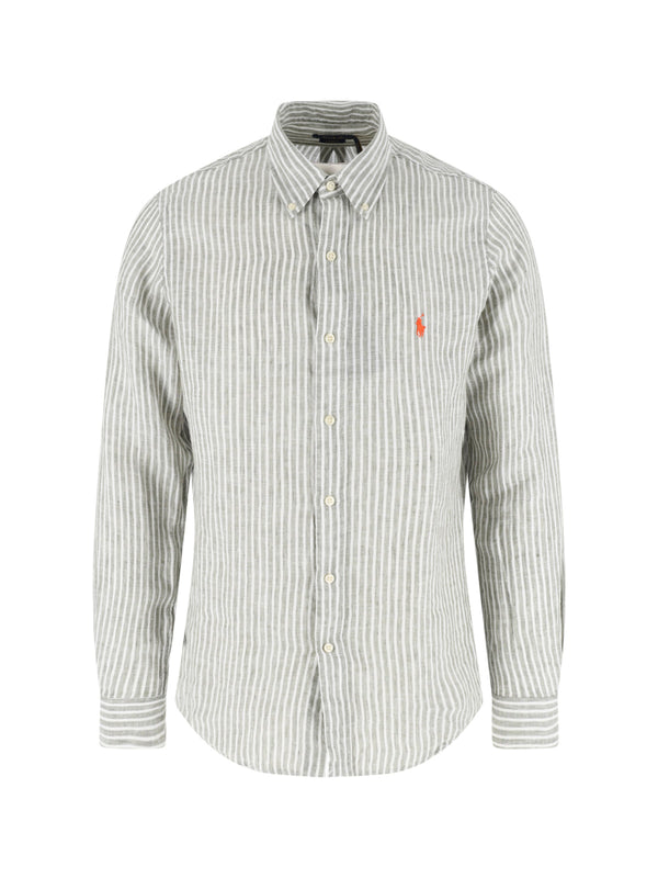 Polo Ralph Lauren 100% Linen shirt in gray