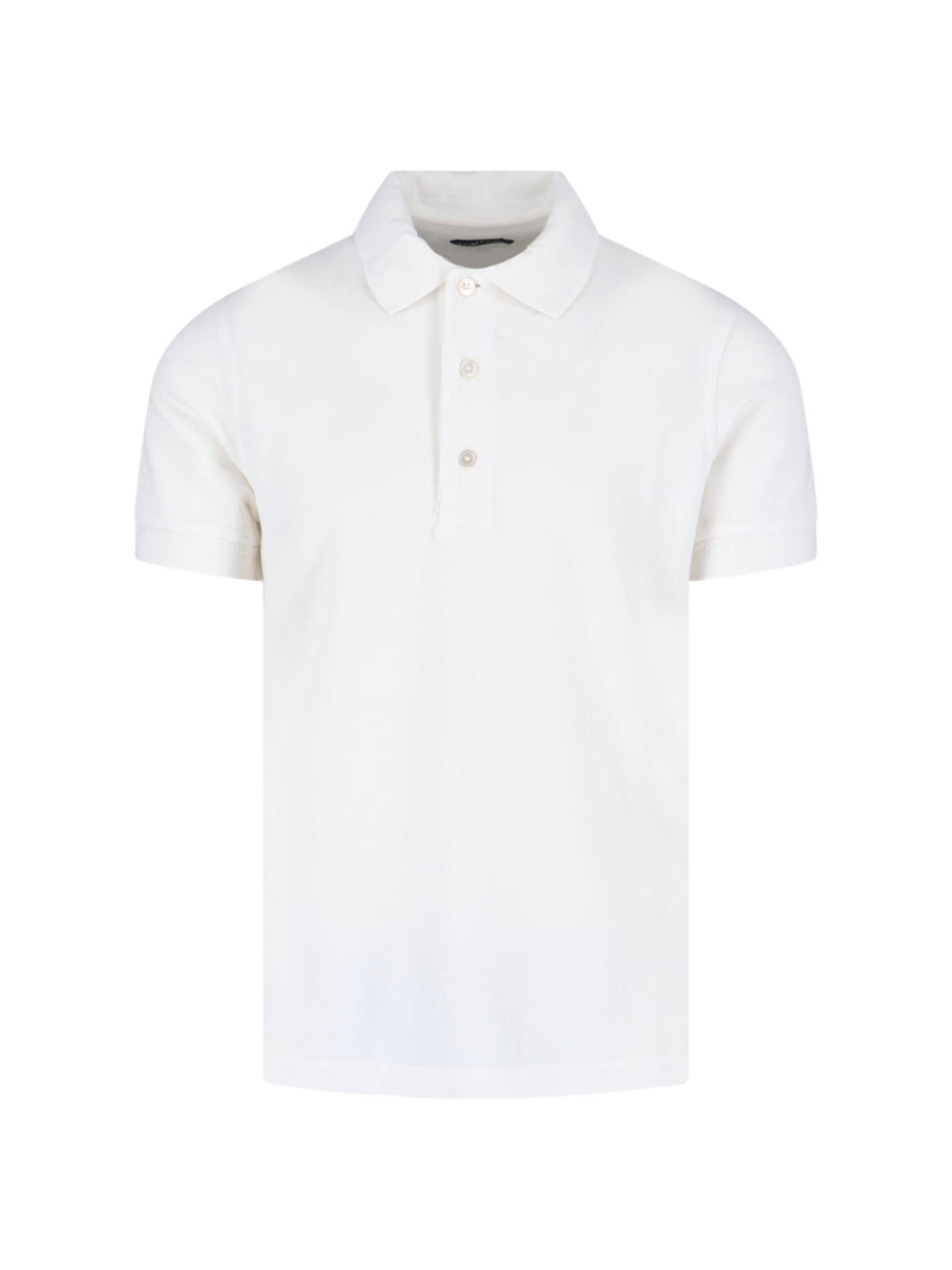 Tom Ford 67% Lyocell polo in white