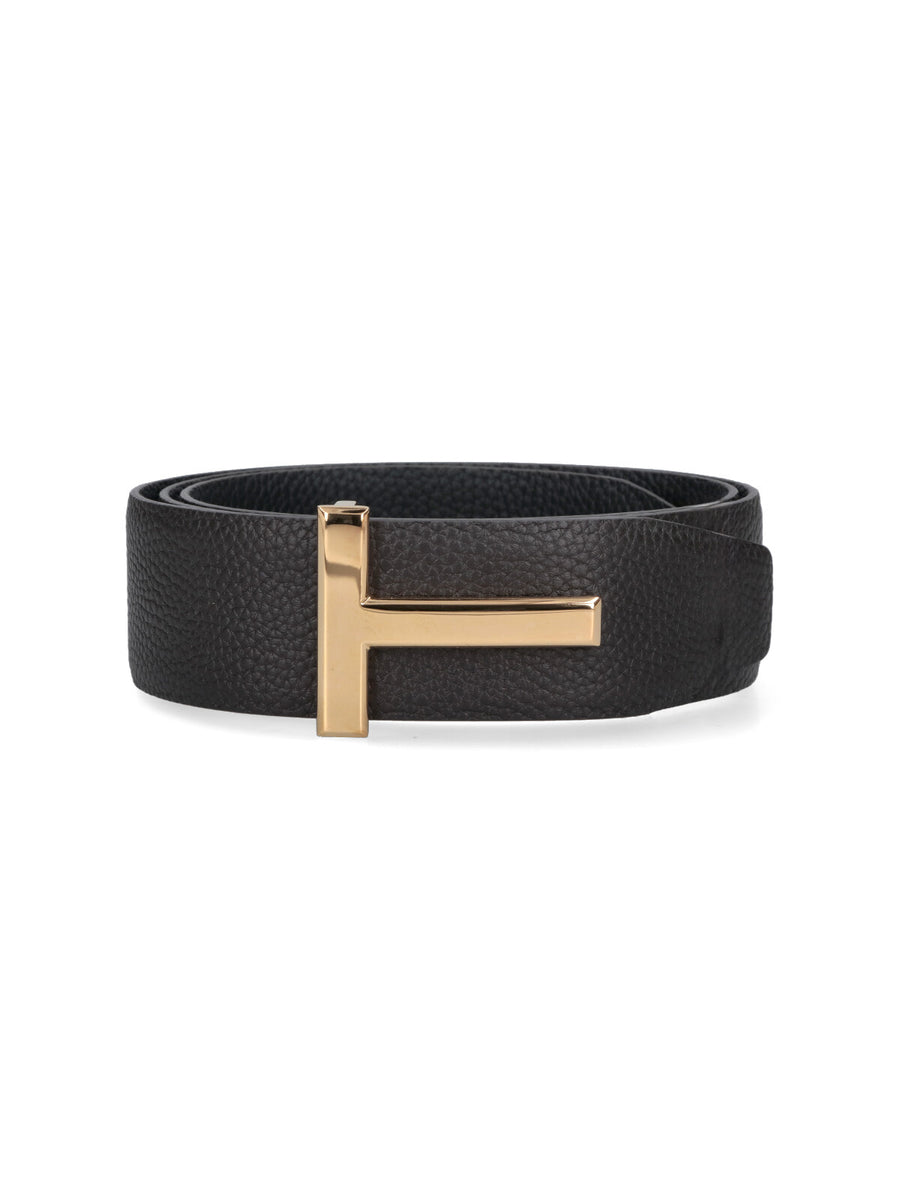 Tom Ford 100% Calf Leather belt in black