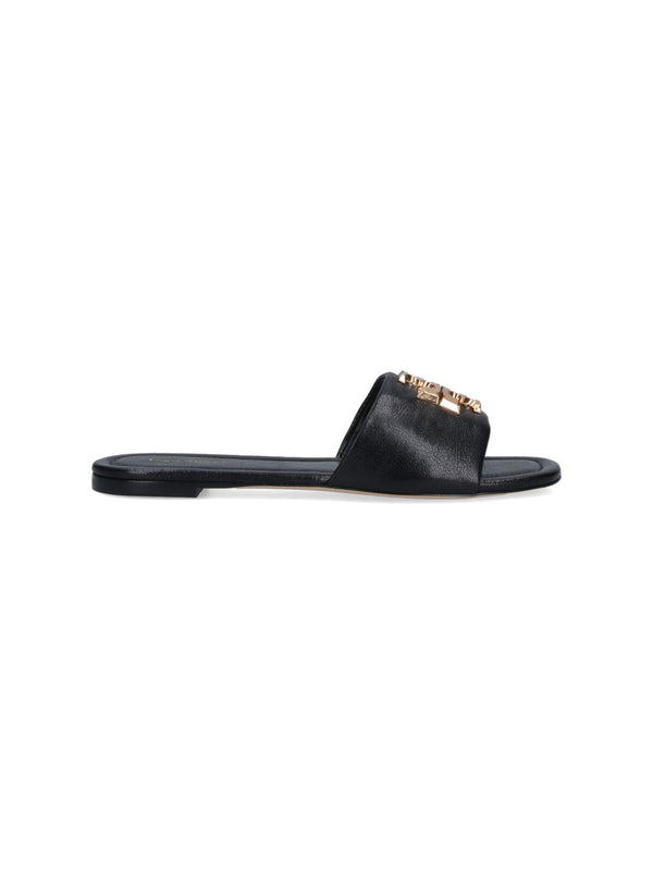 Tory Burch Upper: 100% Caprine slide sandal in black