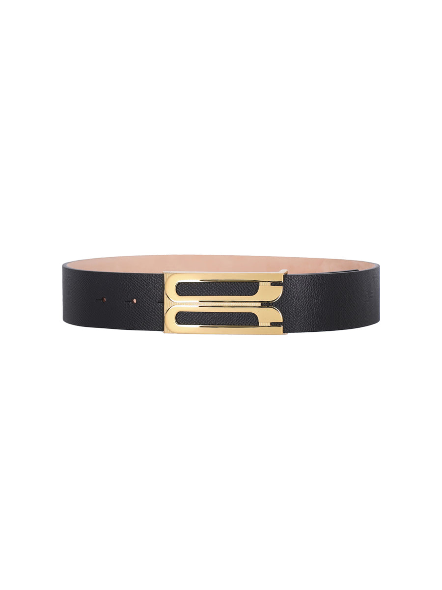 Victoria Beckham 100% calf leather belt in black