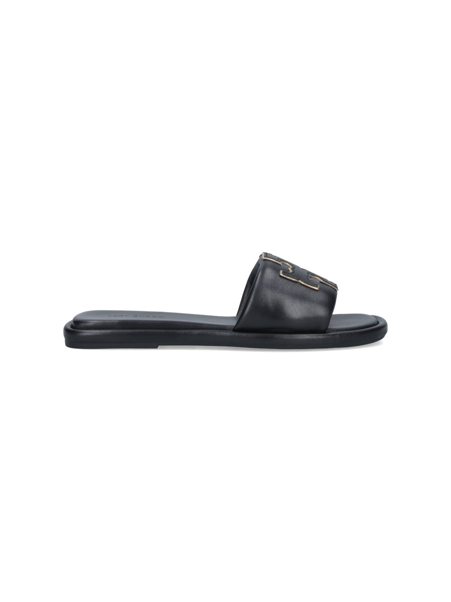 Tory Burch Upper: 90% Ovine Leather sandal in black