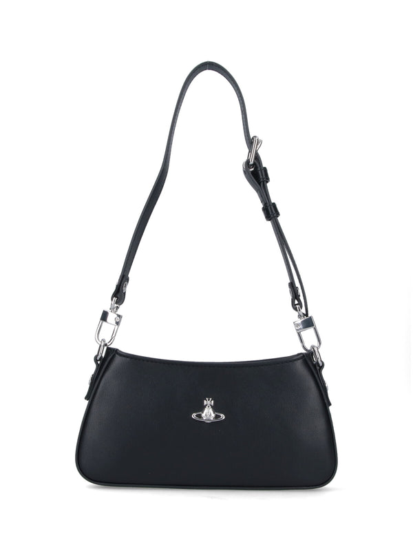 Vivienne Westwood 100% Polyester shoulder bag in black