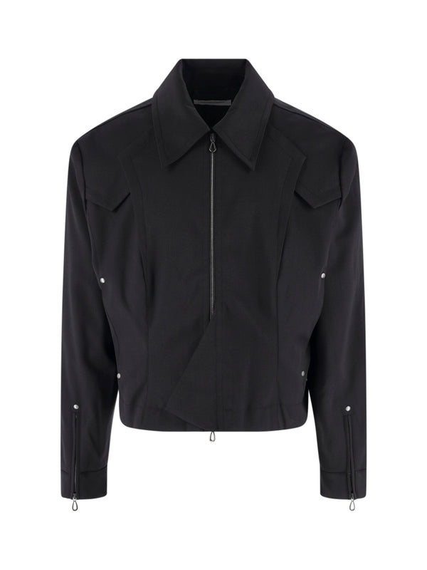 Kiko Kostadinov 97% Virgin Wool jacket in black