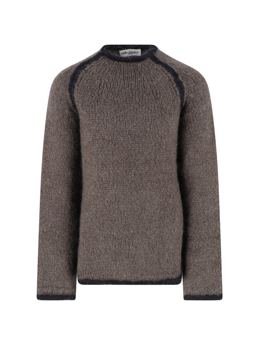 Our Legacy 59% Mohair sweater in brown