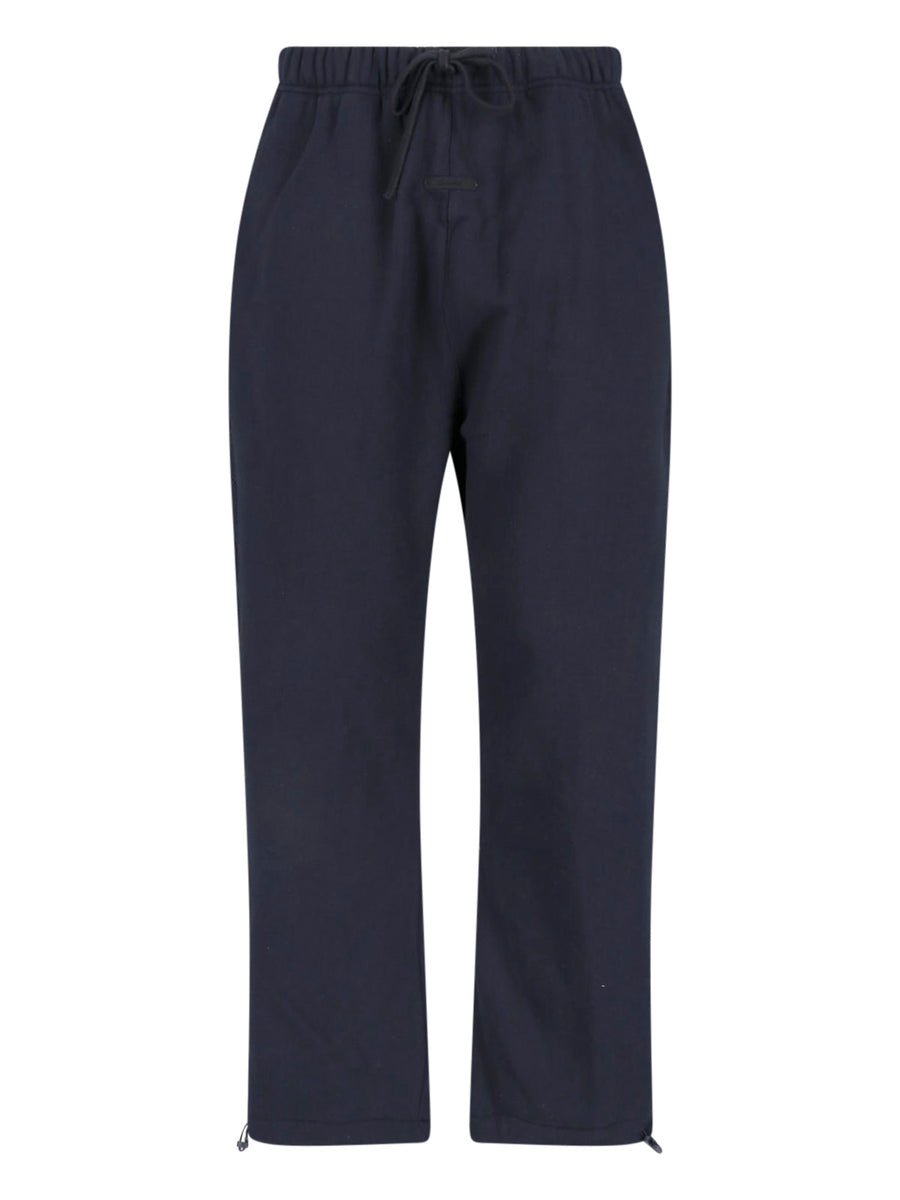 Fear Of God Essentials 80% Cotton trousers in black