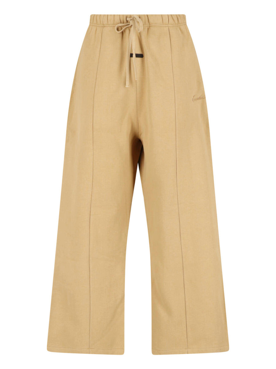Fear Of God Essentials 80% Cotton trousers in beige