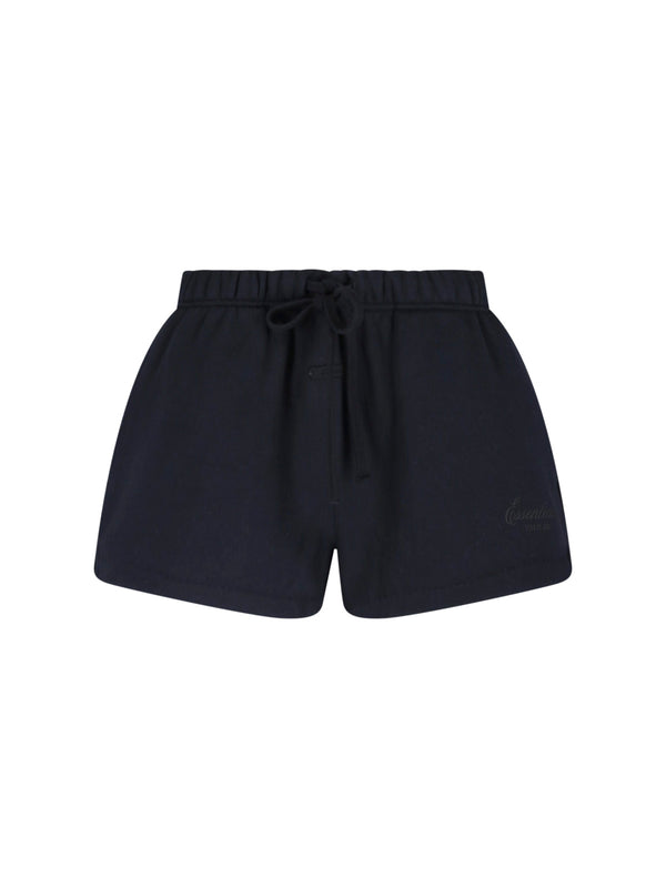 Fear Of God Essentials 80% Cotton shorts in black