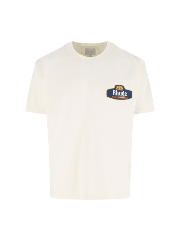 Rhude 100% Cotton t-shirt in white