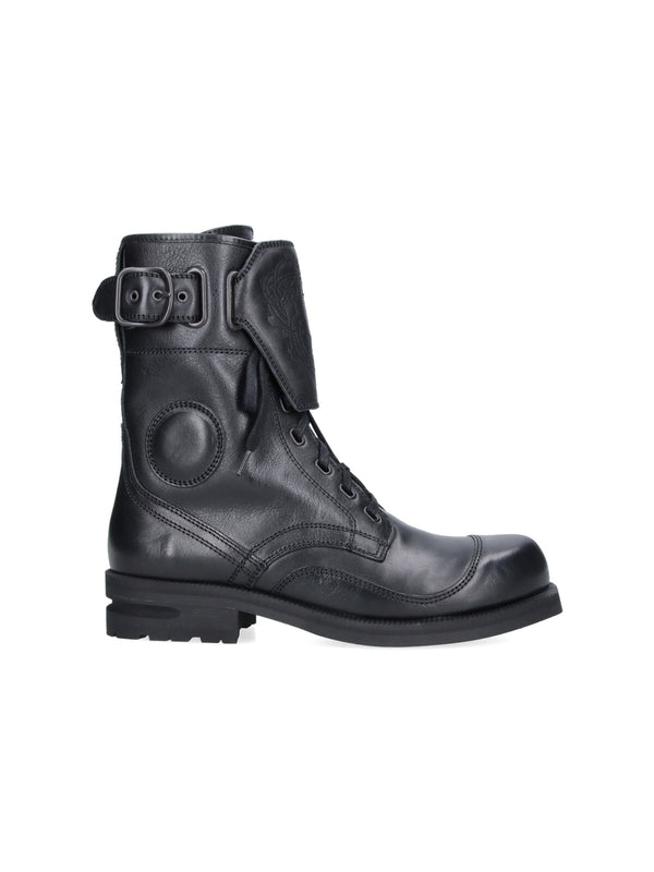 Kiko Kostadinov 100% Bovine Leather boots in black