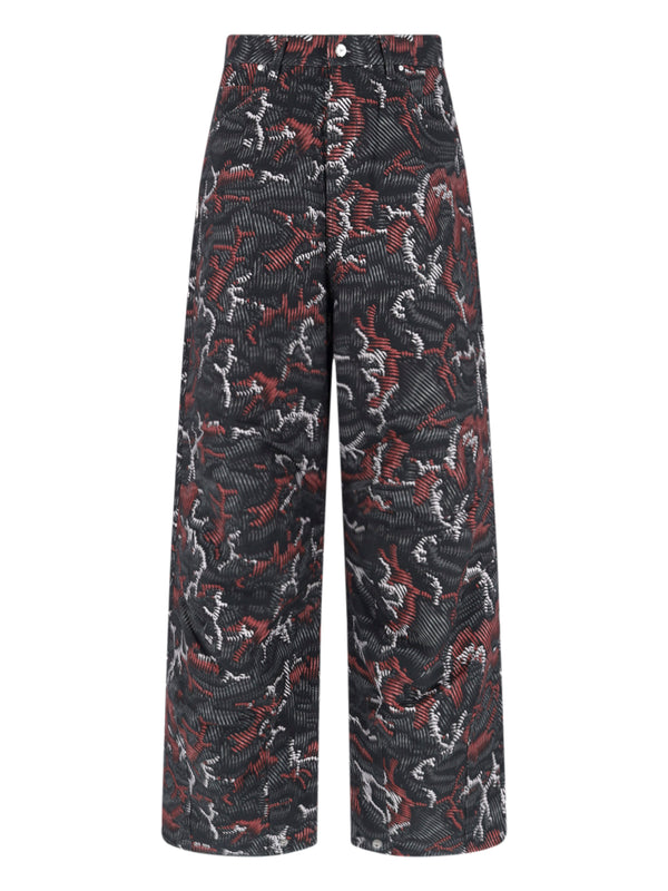 Pdf 100% Cotton trousers in red