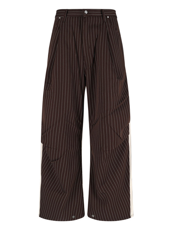 Pdf 59% Polyester trousers in brown