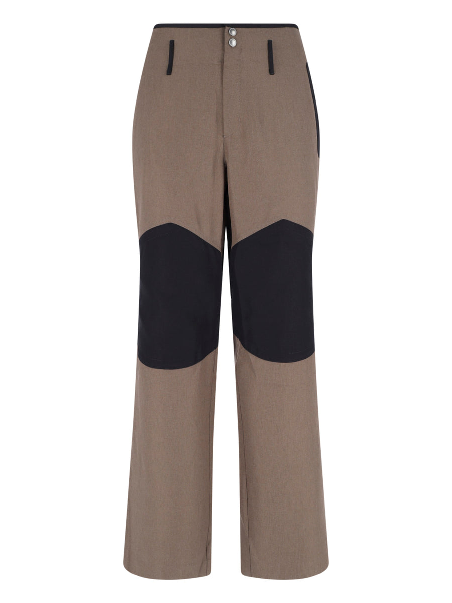 Kiko Kostadinov 100% Polyester trousers in gray