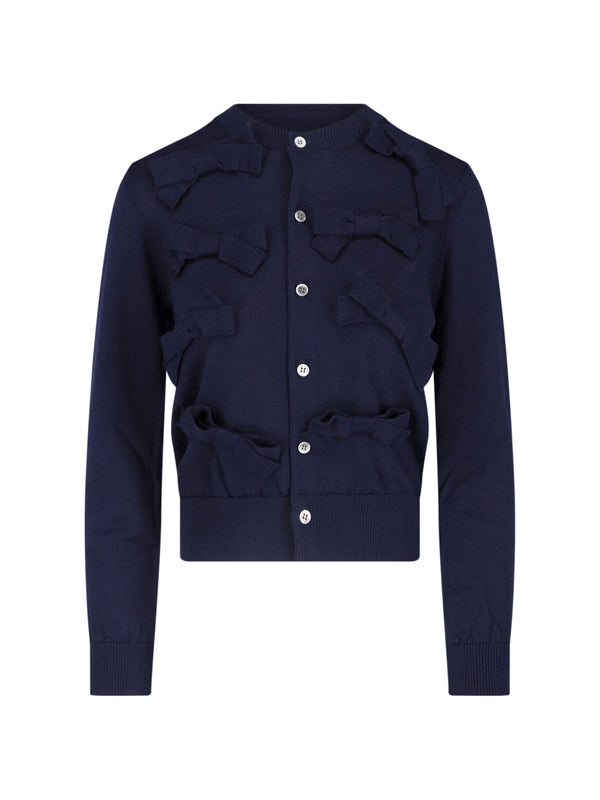 Comme des Garçons 100% Wool sweater in navy