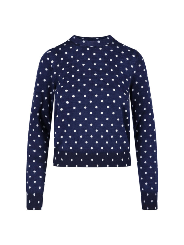 Comme des Garçons 100% Wool sweater in navy