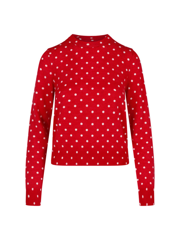Comme des Garçons 100% Wool sweater in red