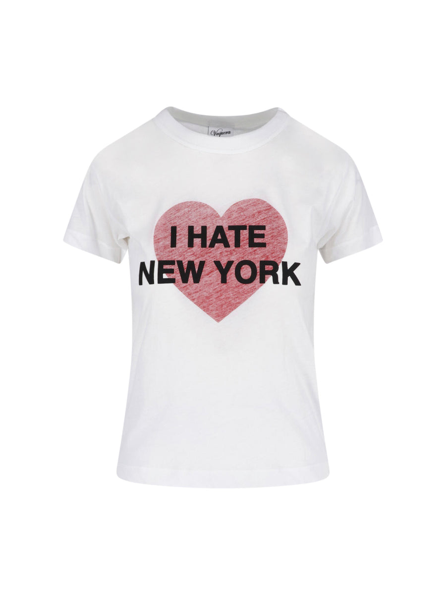 Vaquera 100% Cotton t-shirt in white