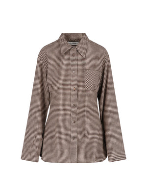 Our Legacy 80% Cotton shirt in brown