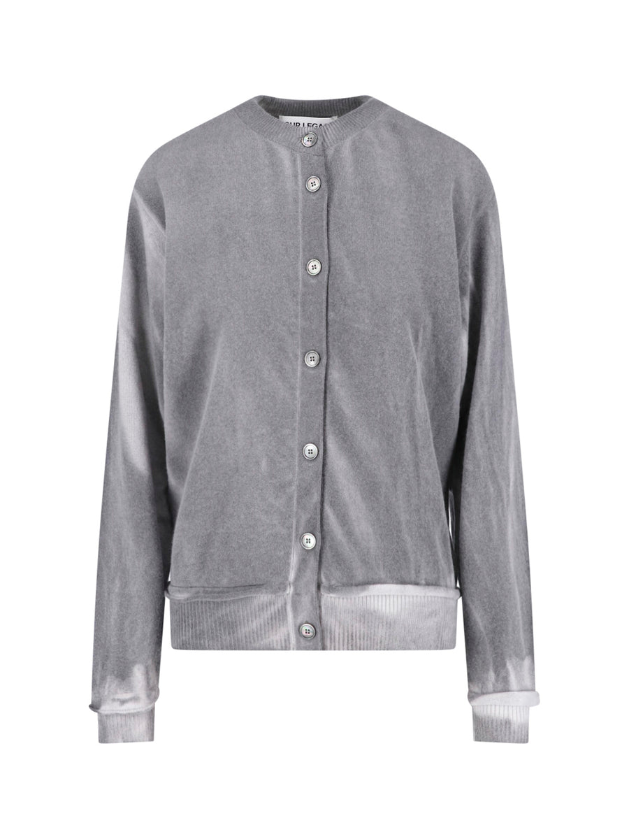 Our Legacy 100% Merino Wool cardigan in gray