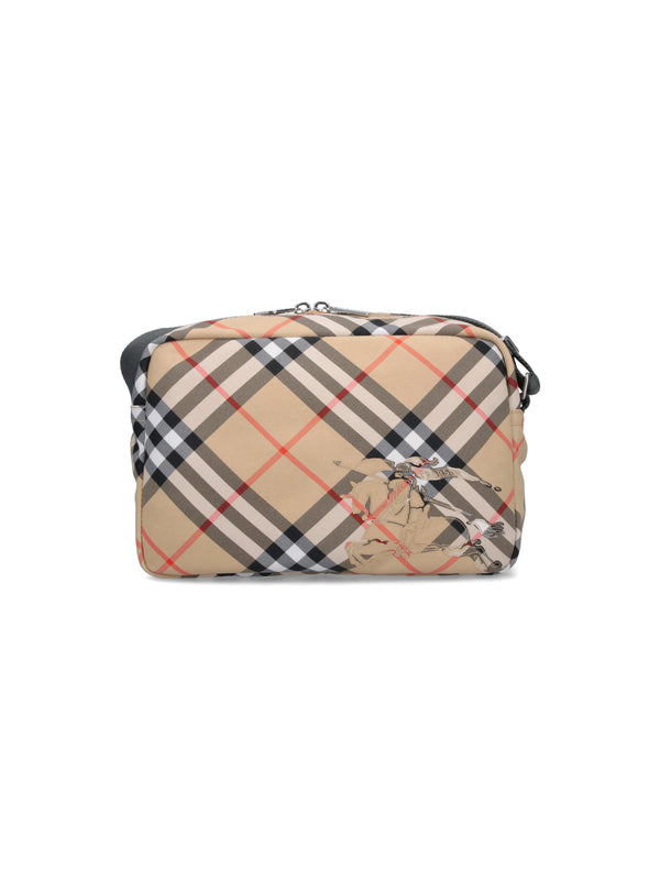 Burberry 92% Polyester shoulder bag in beige