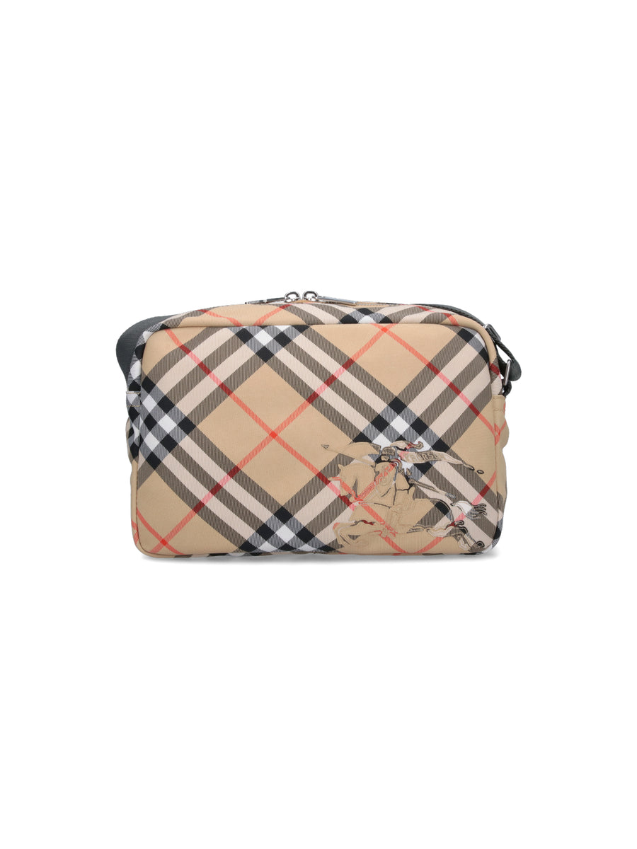 Burberry 92% Polyester shoulder bag in beige