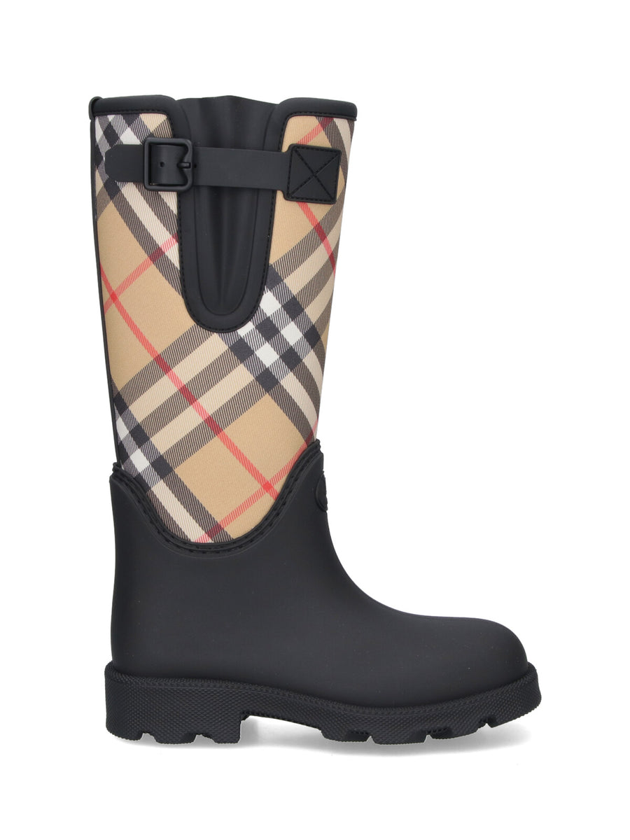 Burberry 50% Synthetic Rubber boot in black
