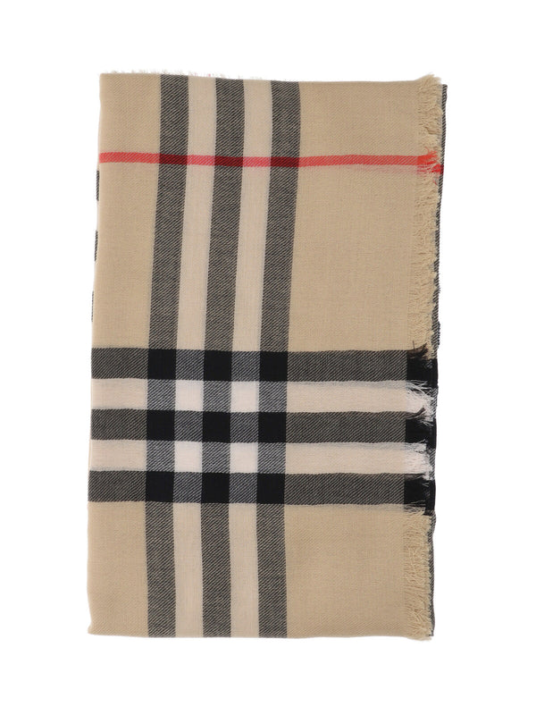 Burberry 100% wool scarf in beige