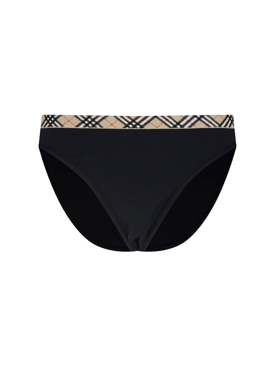 Burberry 84% Polyamide swimwear briefs in black
