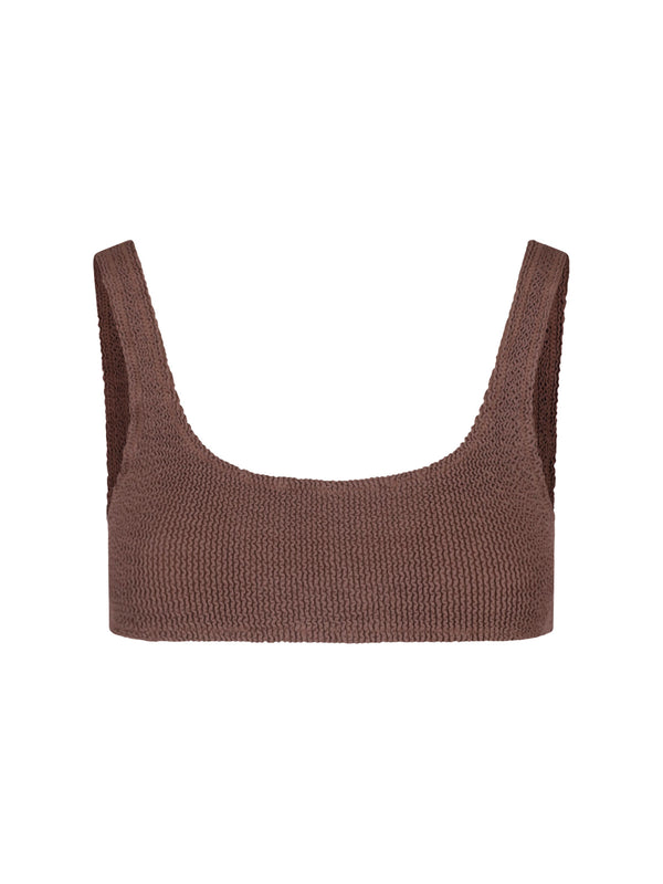 Mc2 Saint Barth 90% Polyamide bikini top in brown