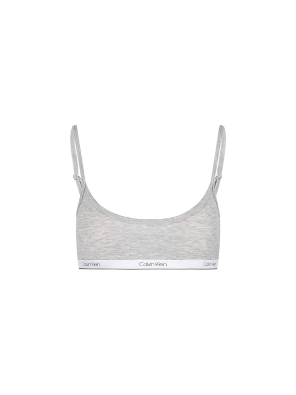 Calvin Klein 67% Cotton bralette in gray