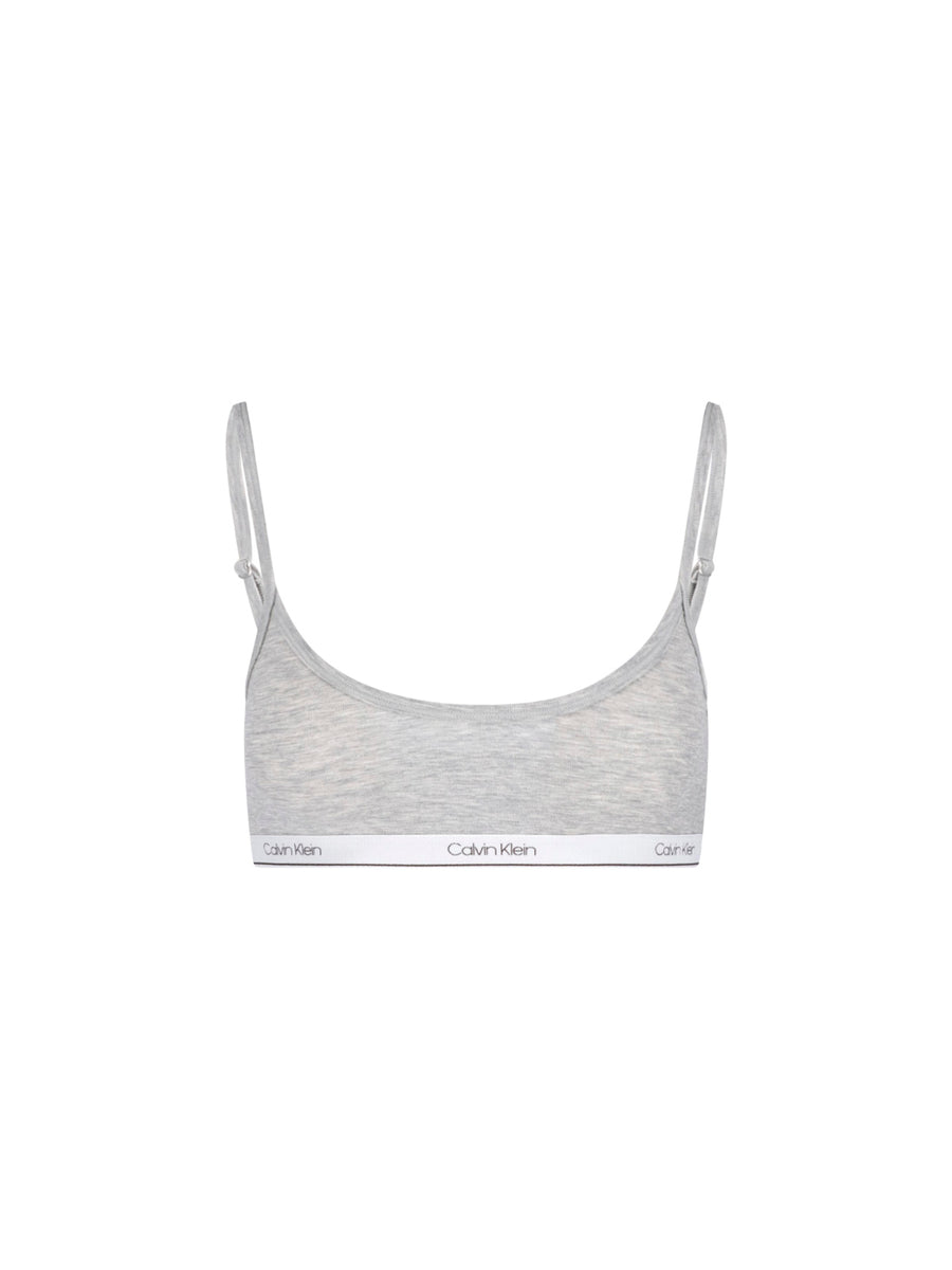 Calvin Klein 67% Cotton bralette in gray