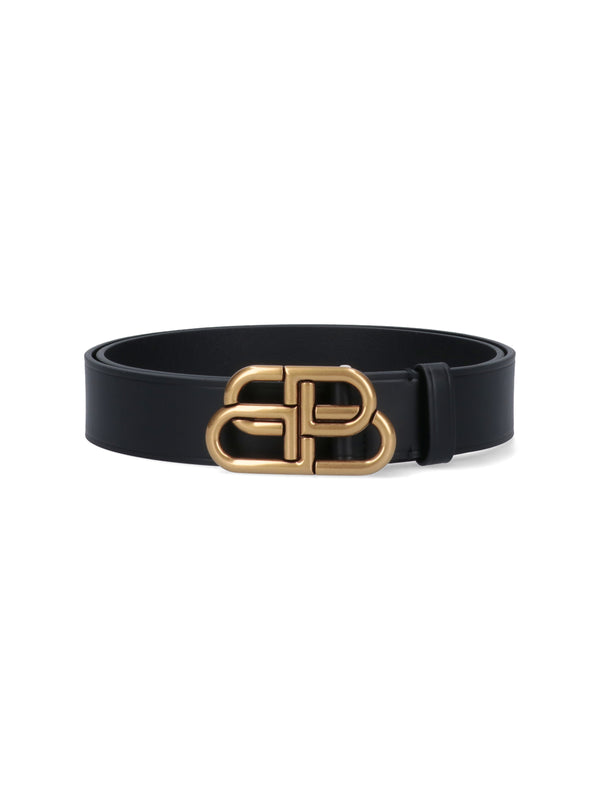 Balenciaga 100% Calf Leather belt in black