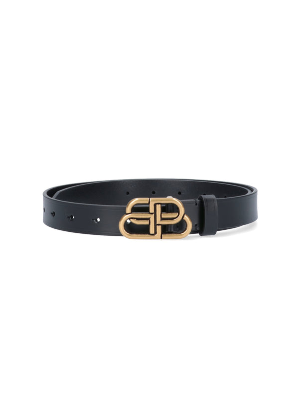 Balenciaga 100% Calf Leather belt in black