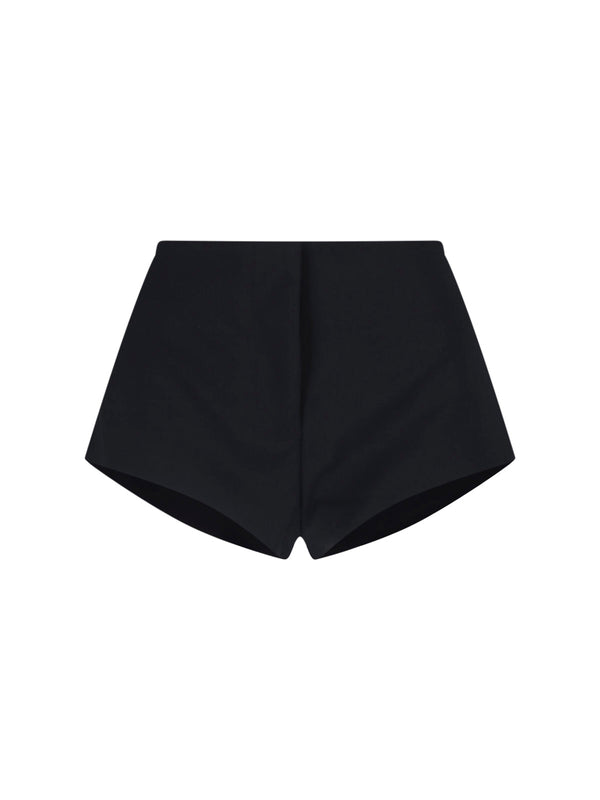 Entire Studios 57% Polyester shorts in black