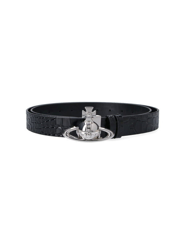 Vivienne Westwood 100% Calf Leather belt in black