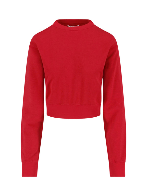Auralee 85% Cotton sweater in red