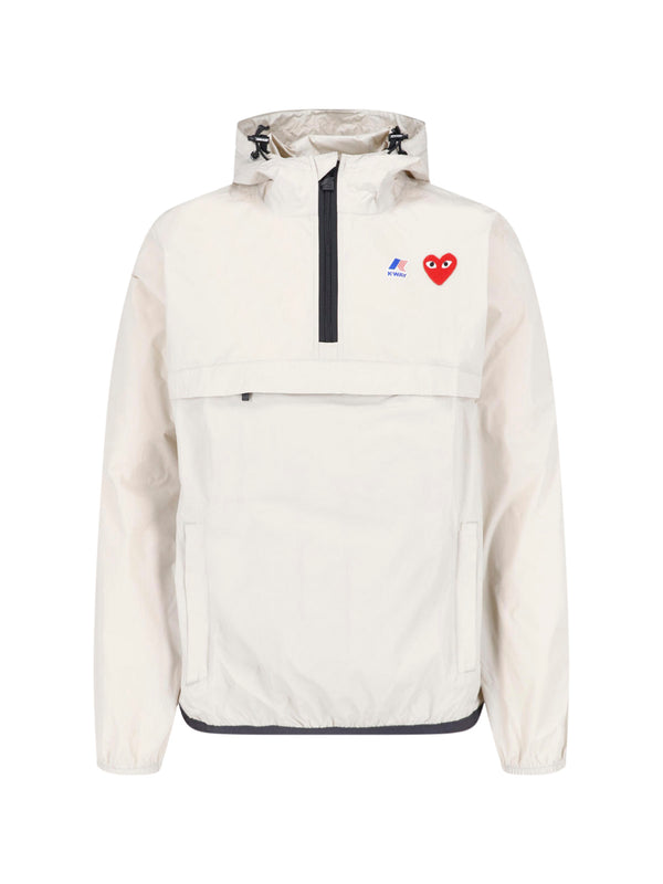 Comme Des Garcons Play 100% Nylon jacket in beige