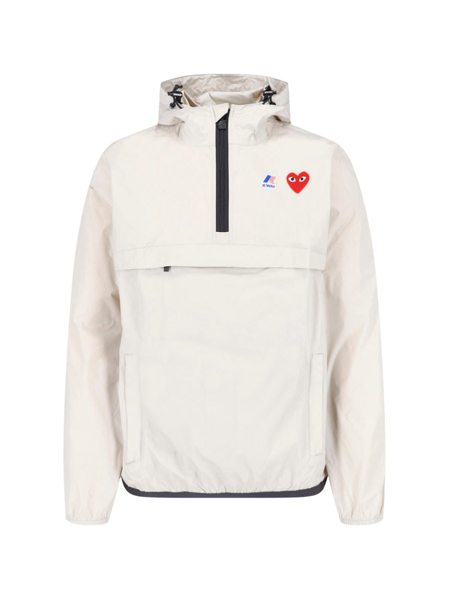 Comme Des Garcons Play 100% Nylon jacket in beige