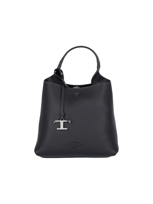 Tod's 100% Calf Leather top handle bag in black