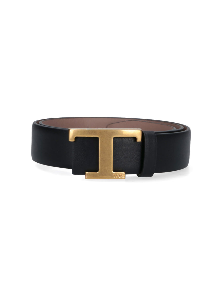 Tod's 100% Calf Leather belt in black